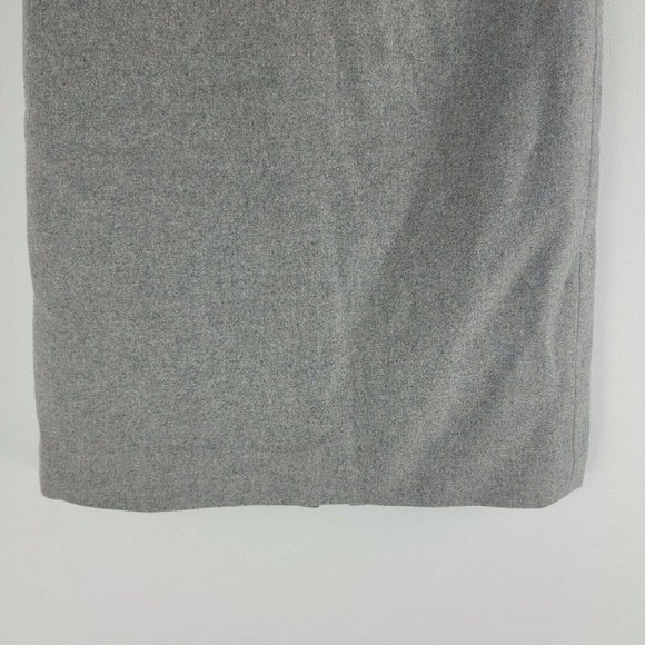 Like New! J Crew Sz 6 The Pencil Skirt Fully Lined Grey Wool Vented Skirt - Picture 5 of 6